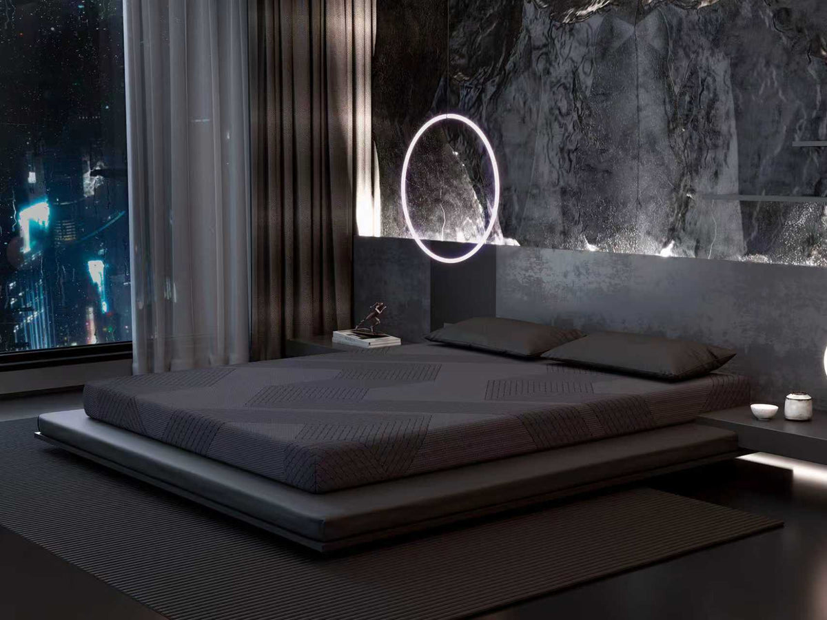 Surmatelas en mousse à mémoire de forme infusée de gel – 8 cm H2/H3, soulagement de la pression 7 zones et confort rafraîchissant