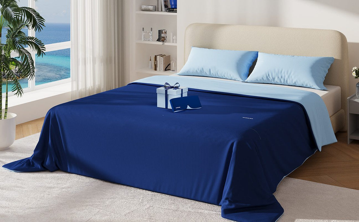 Cooling Summer Blanket – Reversible Lightweight Blanket, Breathable & Machine Washable