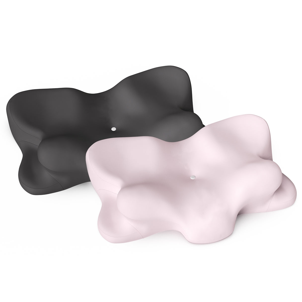 Ergonomic Memory Foam Pillow – 55D Foam, Dual Height Design, 5-Zone Neck Support