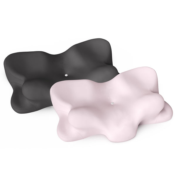 Ergonomic Memory Foam Pillow – 55D Foam, Dual Height Design, 5-Zone Neck Support