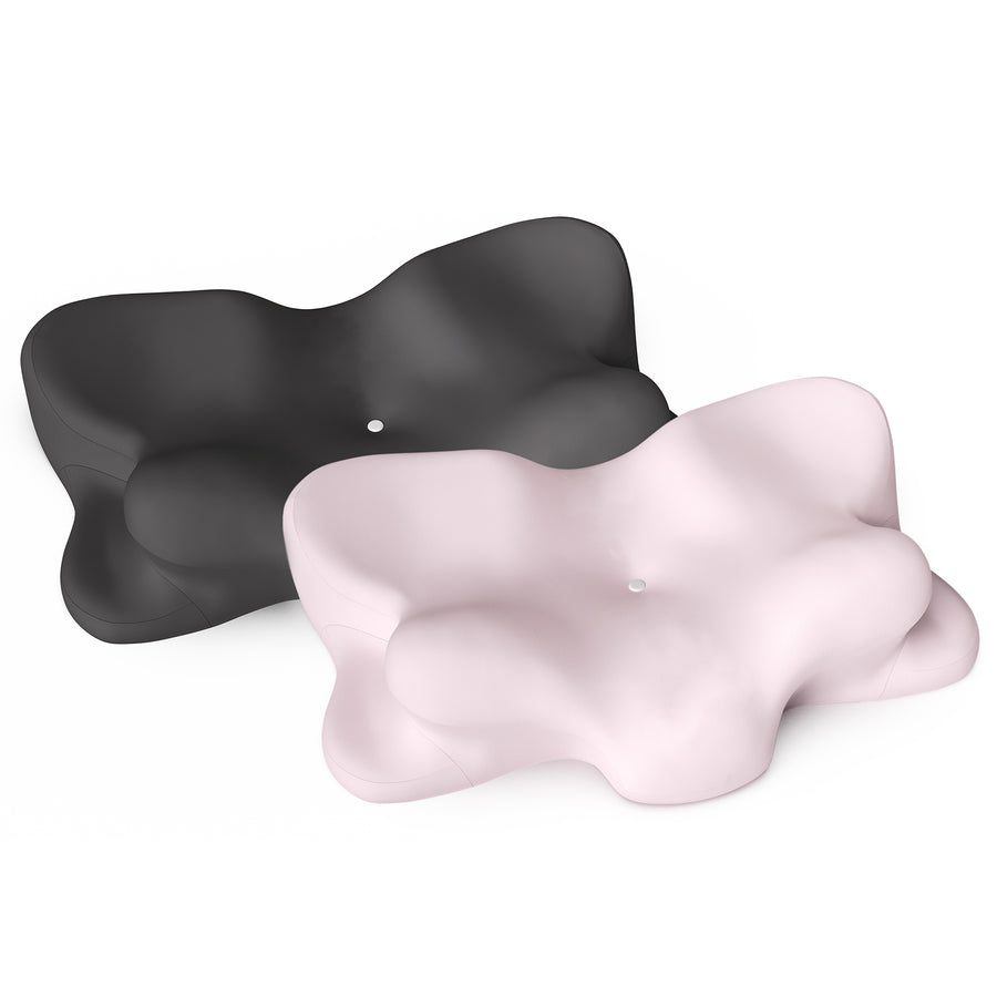 Ergonomic Memory Foam Pillow – 55D Foam, Dual Height Design, 5-Zone Neck Support
