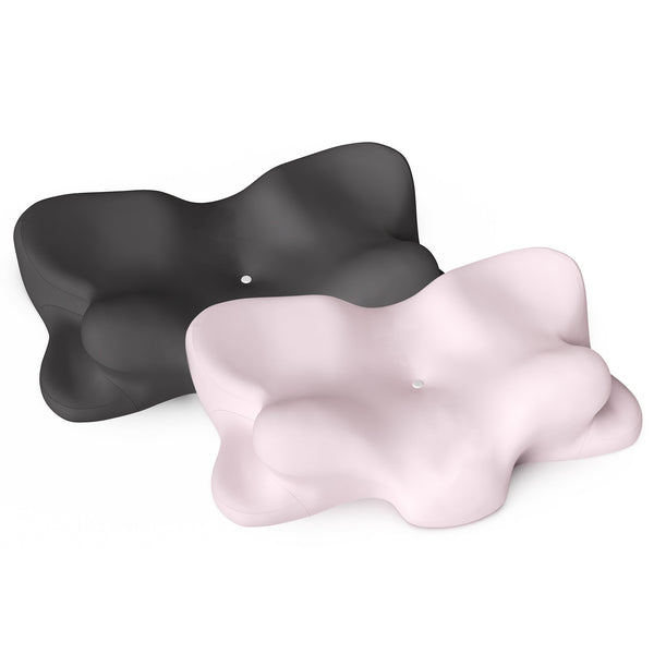 Ergonomic Memory Foam Pillow – 55D Foam, Dual Height Design, 5-Zone Neck Support